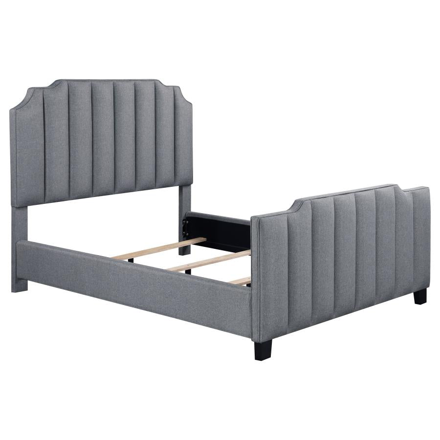 Fiona Grey Queen Bed - furniture place usa