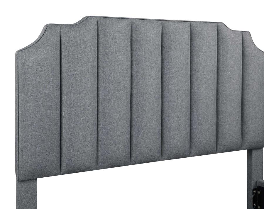 Fiona Grey Queen Bed - furniture place usa
