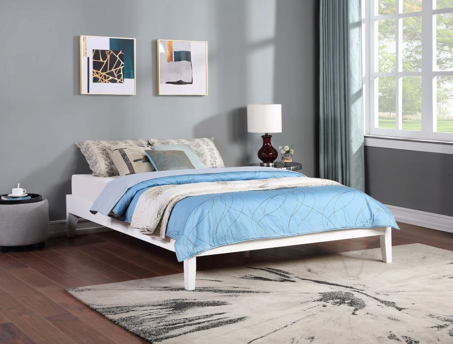 Hounslow White Queen Bed - furniture place usa