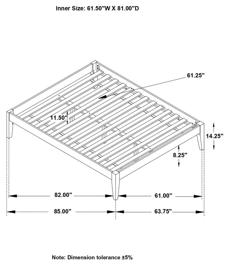 Hounslow White Queen Bed - furniture place usa