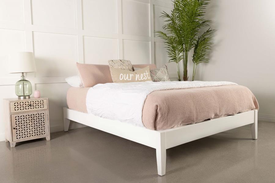 Hounslow White Queen Bed - furniture place usa