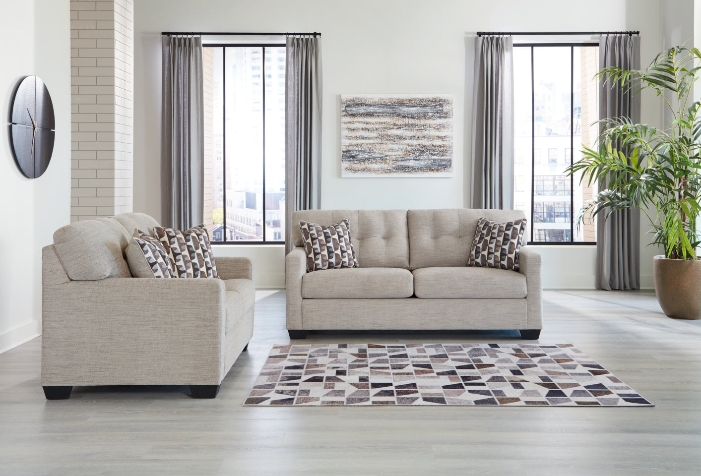 Mahoney Sofa and Loveseat - furniture place usa