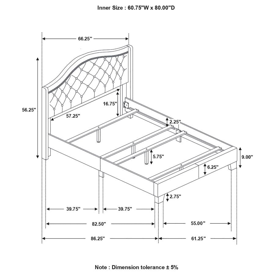 Sonoma Beige Queen Bed - furniture place usa