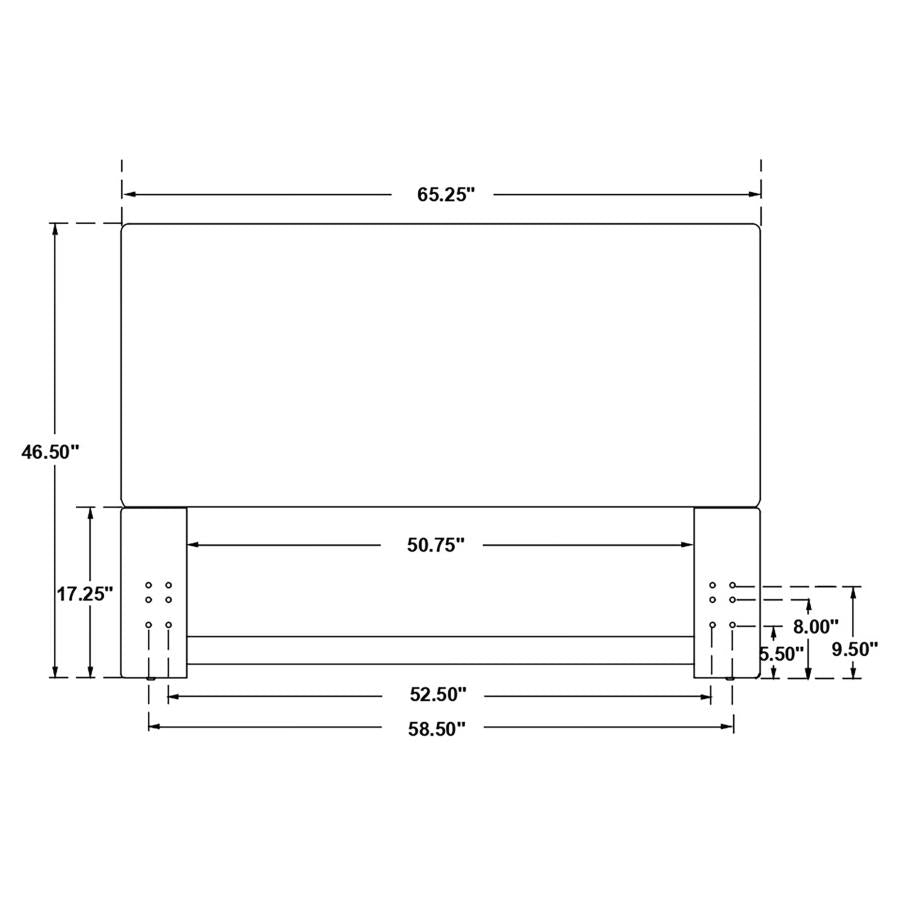Izzy Grey Queen / Full Headboard - furniture place usa