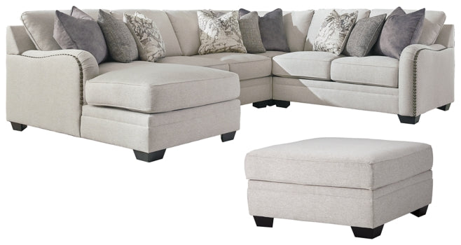 Dellara 4-Piece Sectional with Ottoman - PKG001115 - furniture place usa