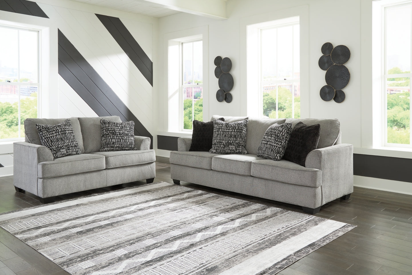 Deakin Sofa and Loveseat - furniture place usa