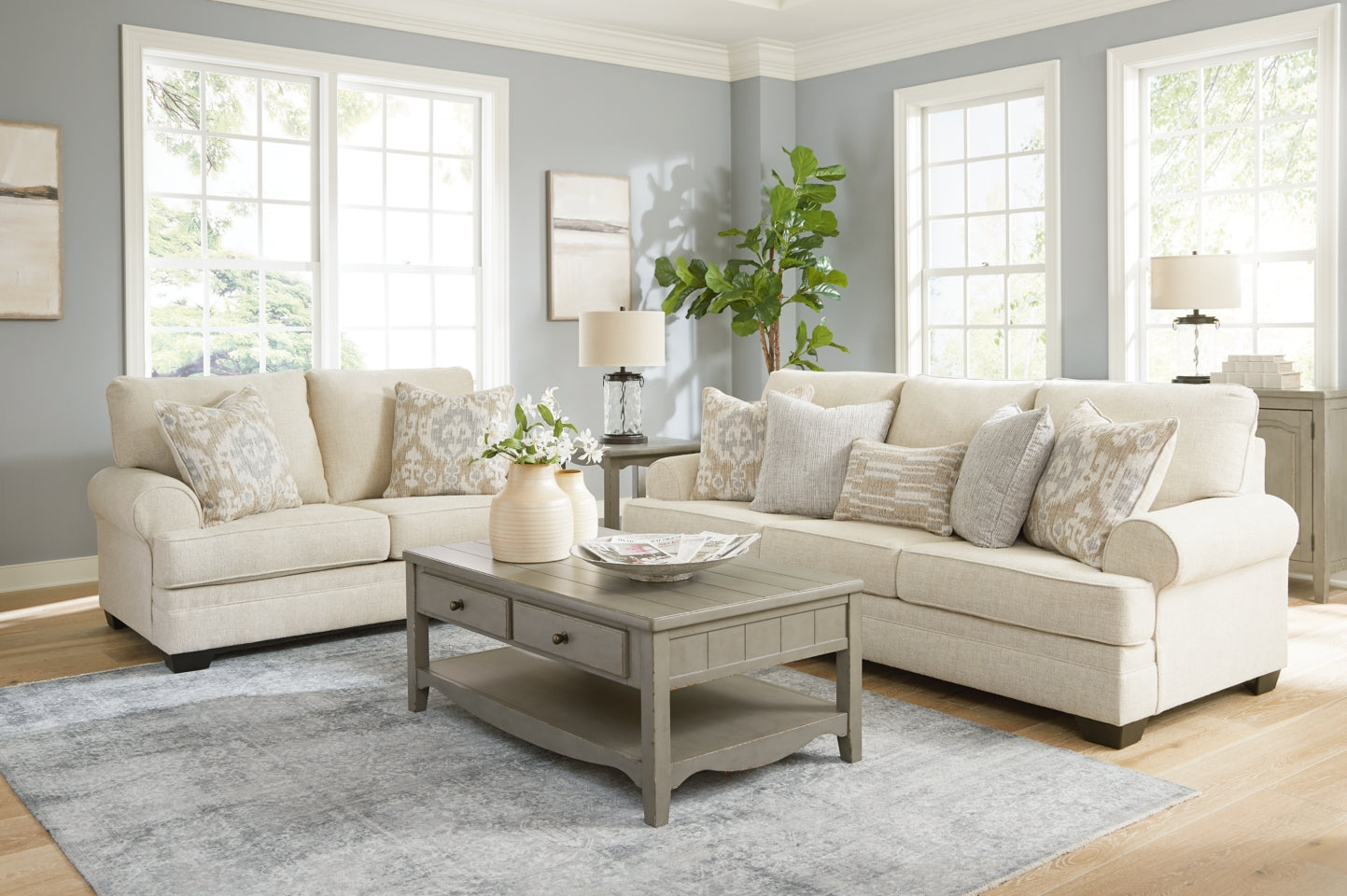 Rilynn Sofa and Loveseat - furniture place usa