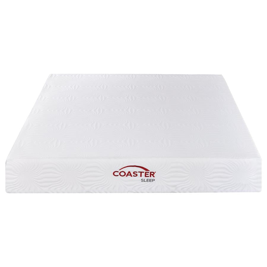 Key White 10" Eastern King Memory Foam Mattress - furniture place usa
