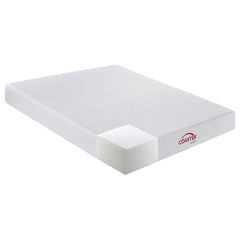 Key White 10" California King Memory Foam Mattress - furniture place usa