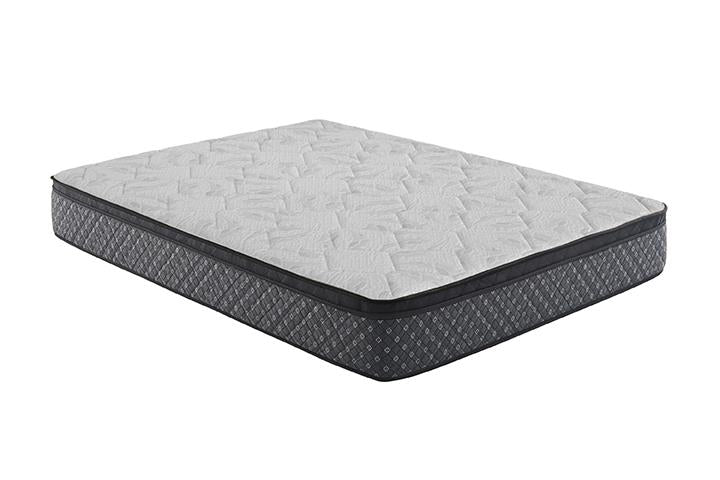 Aspen White 12.5" California King Euro Top Innerspring Mattress - furniture place usa