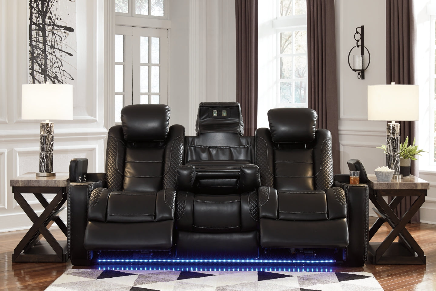 Party Time Sofa and Recliner - furniture place usa