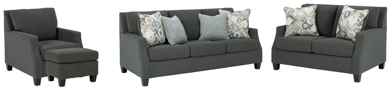 Bayonne Sofa, Loveseat, Chair and Ottoman - furniture place usa