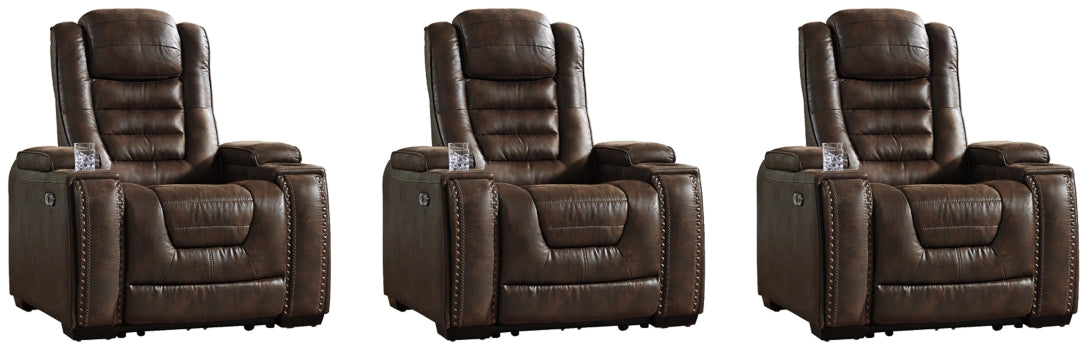 Game Zone 3-Piece Home Theater Seating - furniture place usa