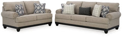 Elbiani Sofa and Loveseat - furniture place usa