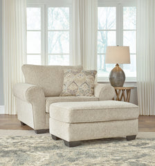 Haisley Chair and Ottoman - furniture place usa