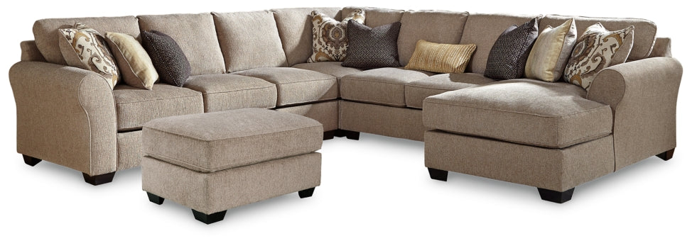 Pantomine 5-Piece Sectional with Ottoman - PKG010947 - furniture place usa