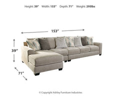 Ardsley 3-Piece Sectional with Ottoman - PKG001215 - furniture place usa