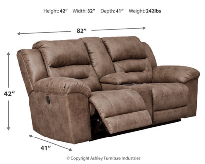 Stoneland Sofa, Loveseat and Recliner - PKG001250 - furniture place usa
