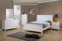 Selena Ivory Full Bed - furniture place usa