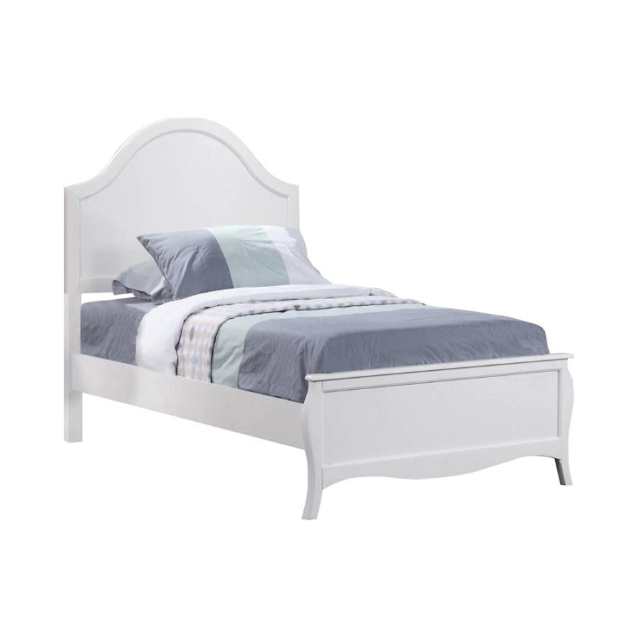 Dominique White Full Bed - furniture place usa