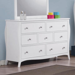 Dominique White Dresser - furniture place usa