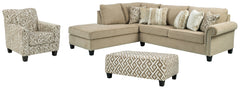 Dovemont 2-Piece Sectional with Chair and Ottoman - PKG008200 - furniture place usa