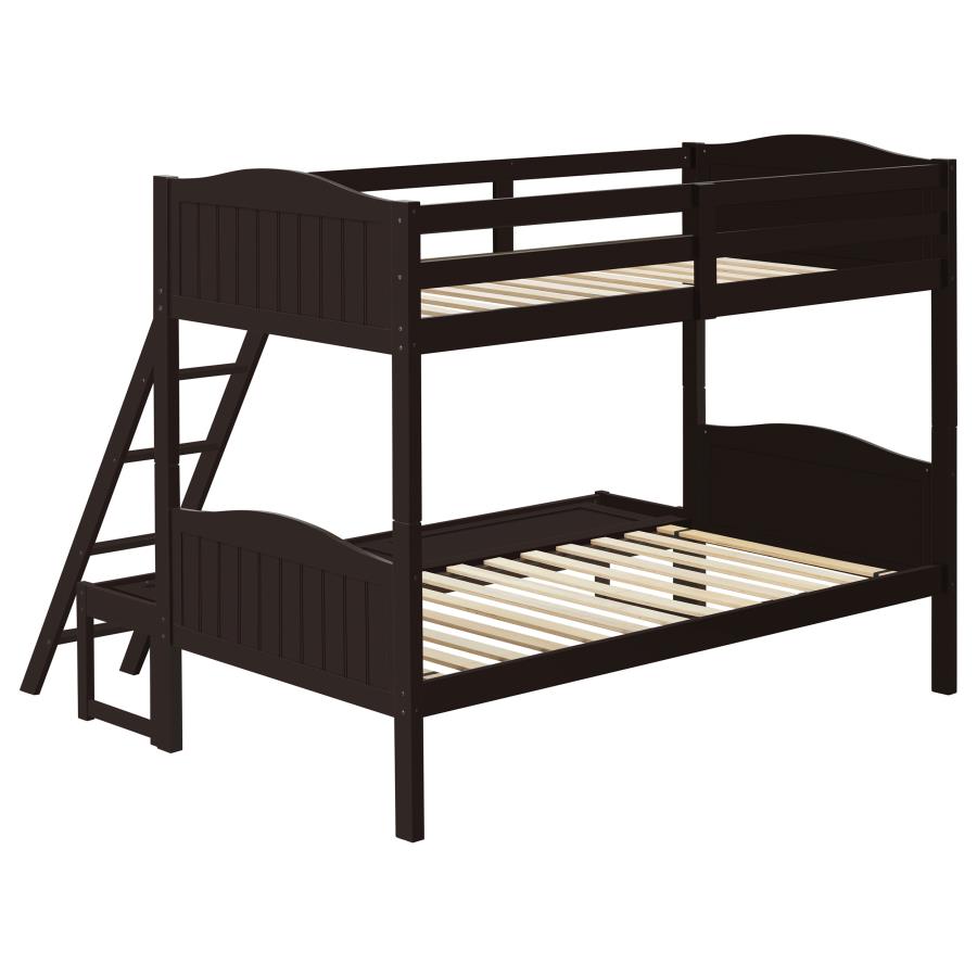 Arlo Brown Twin / Full Bunk Bed - furniture place usa