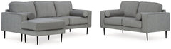 Hazela Sofa Chaise and Loveseat - furniture place usa