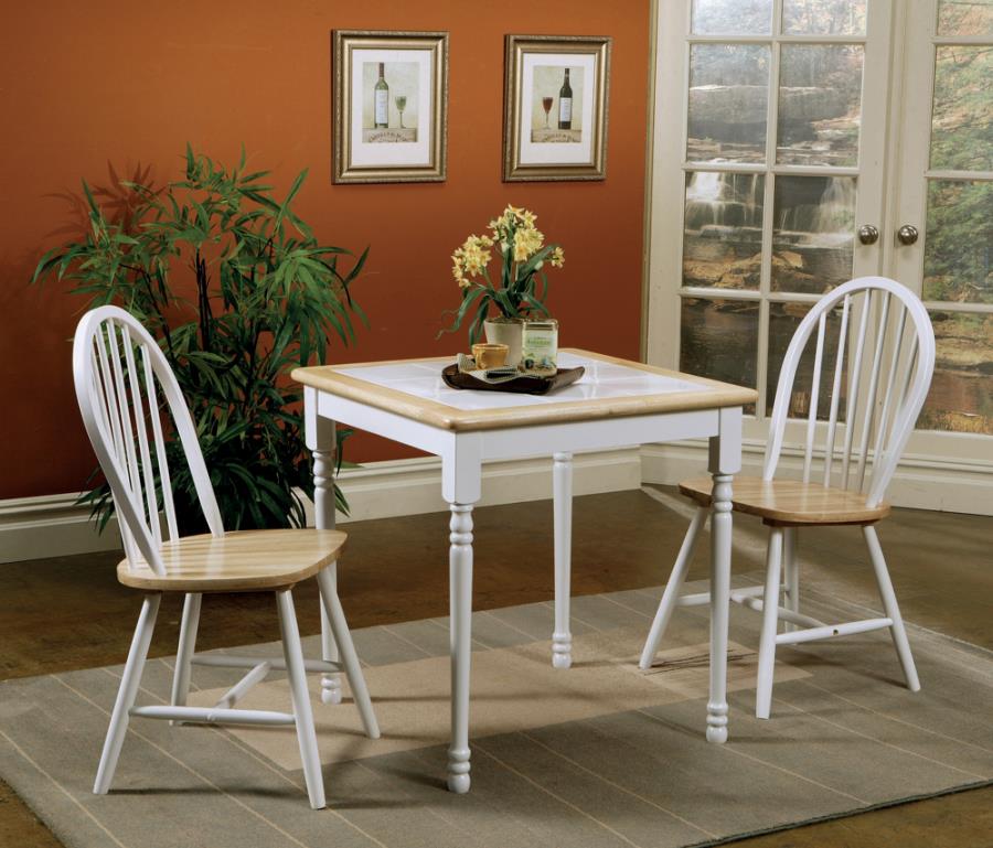 Carlene White 5 Pc Dining Set - furniture place usa