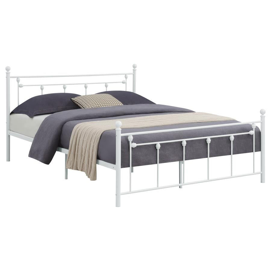 Canon White Full Bed - furniture place usa