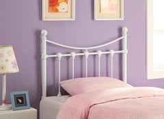 Marie White Twin Headboard - furniture place usa