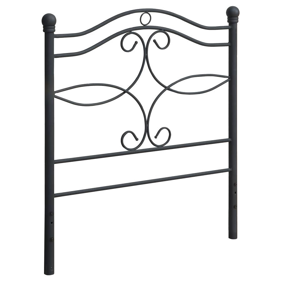 Callie Black Twin Headboard - furniture place usa