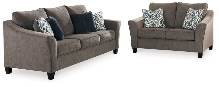 Nemoli Sofa and Loveseat - furniture place usa