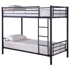 Hayward Black Twin / Twin Bunk Bed - furniture place usa