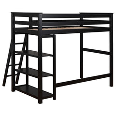 Anica Black Twin Loft Bed - furniture place usa