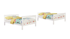 Chapman White Full / Full Bunk Bed - furniture place usa