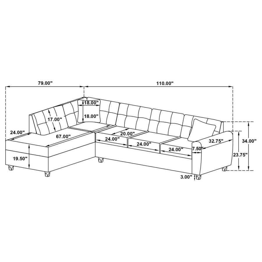Stonenesse Grey Sectional - furniture place usa