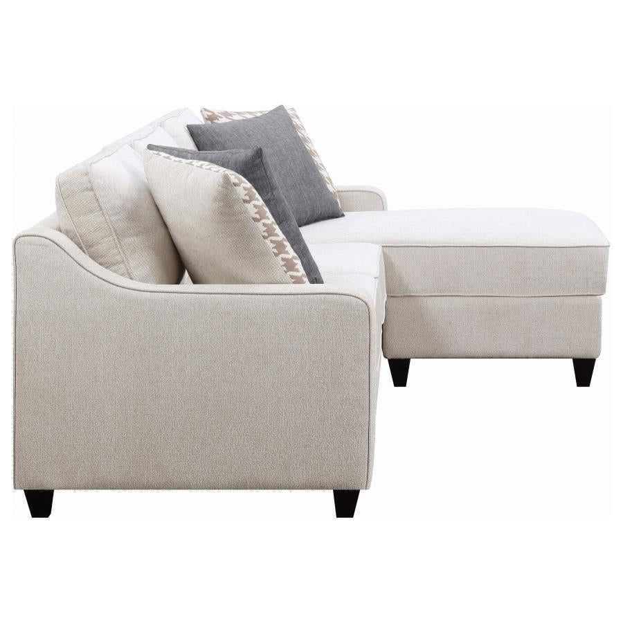 Mcloughlin Ivory Sectional - furniture place usa