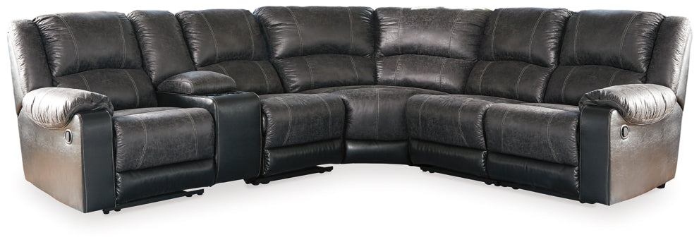 Nantahala 6-Piece Reclining Sectional - furniture place usa