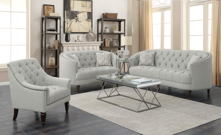 Avonlea Grey 3 Pc Sofa Set - furniture place usa