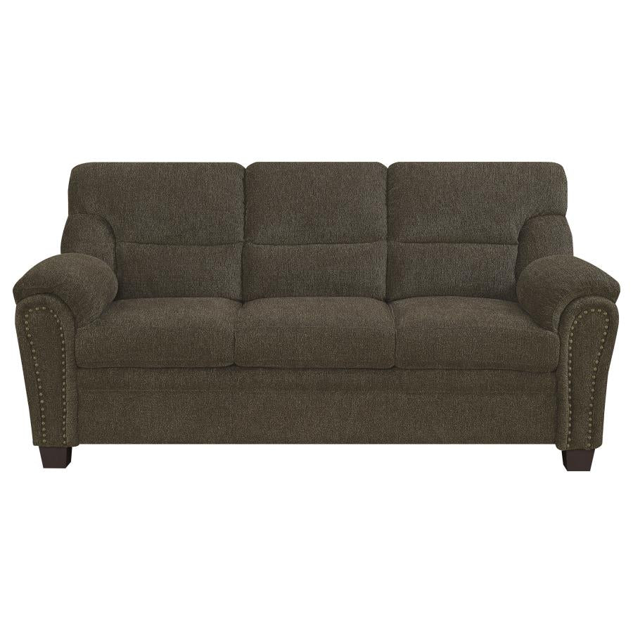 Clementine Brown 2 Pc Sofa Set - furniture place usa