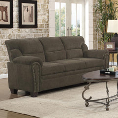Clementine Brown Sofa - furniture place usa