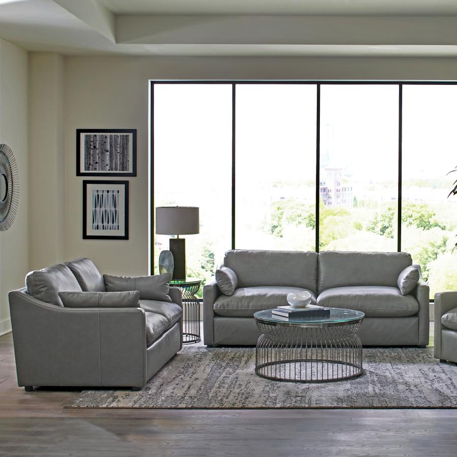 Grayson Grey 2 Pc Sofa Set - furniture place usa