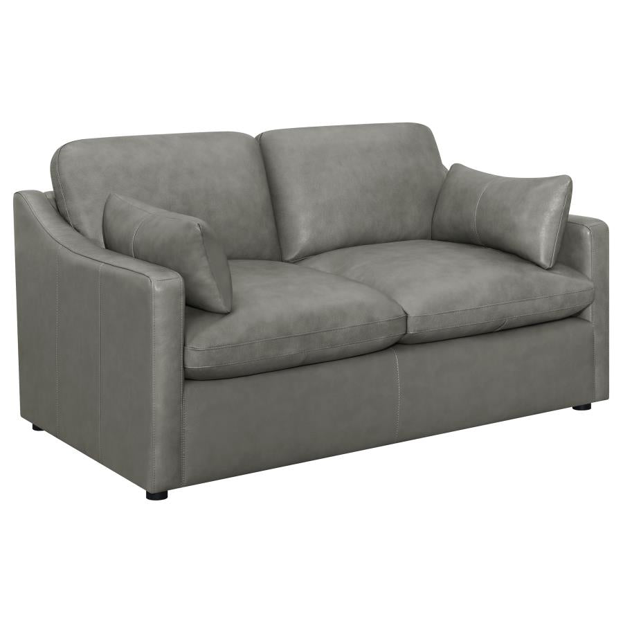 Grayson Grey Loveseat - furniture place usa