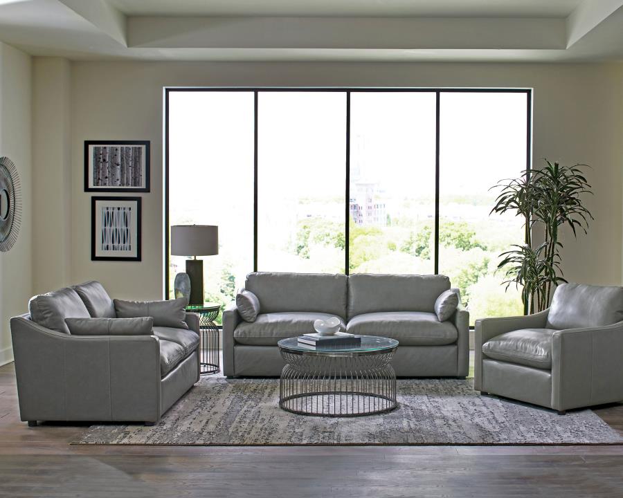 Grayson Grey Loveseat - furniture place usa