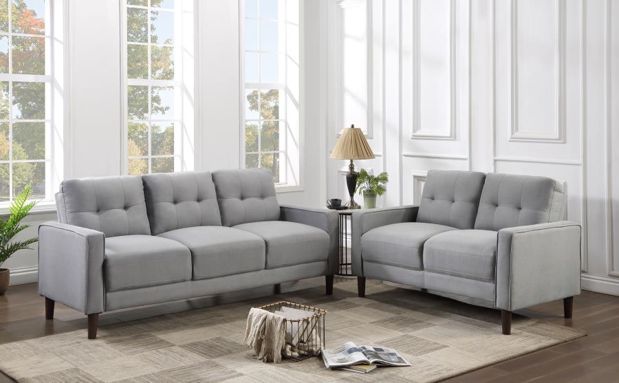Bowen Grey 2 Pc Sofa Set - furniture place usa