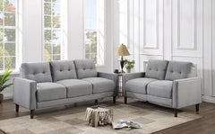Bowen Grey 2 Pc Sofa Set - furniture place usa