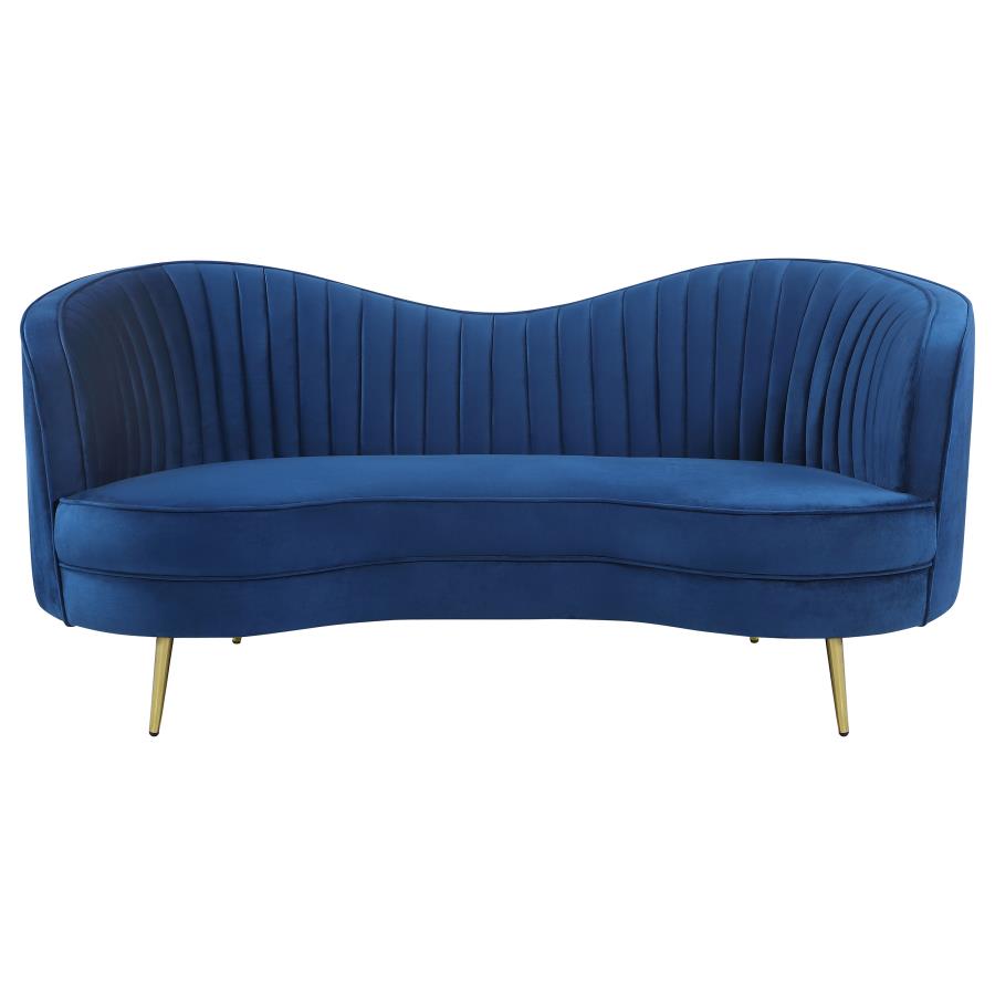 Sophia Blue 3 Pc Sofa Set - furniture place usa