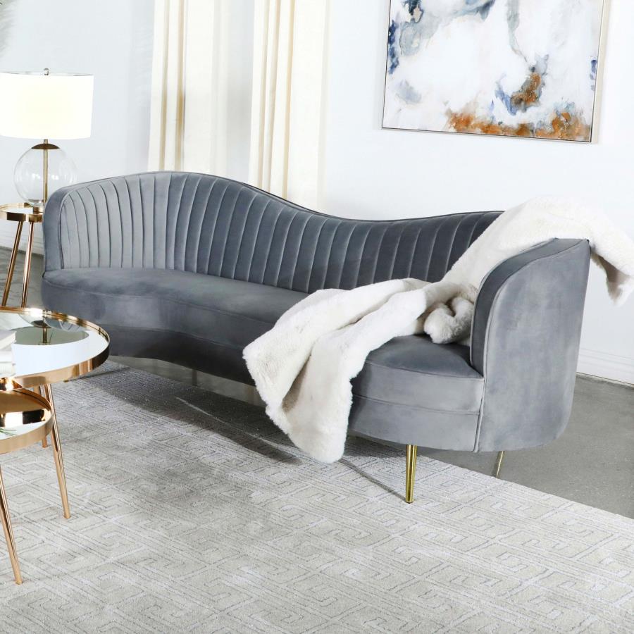 Sophia Grey Sofa - furniture place usa