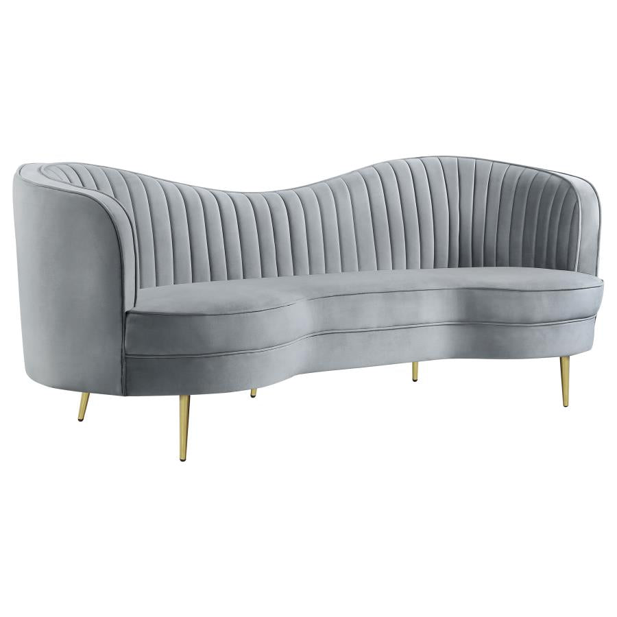 Sophia Grey Sofa - furniture place usa